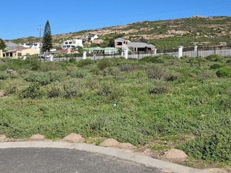A vacant residential plot featuring natural vegetation, a paved curb, and perimeter fencing, situated in a developed coastal neighborhood.