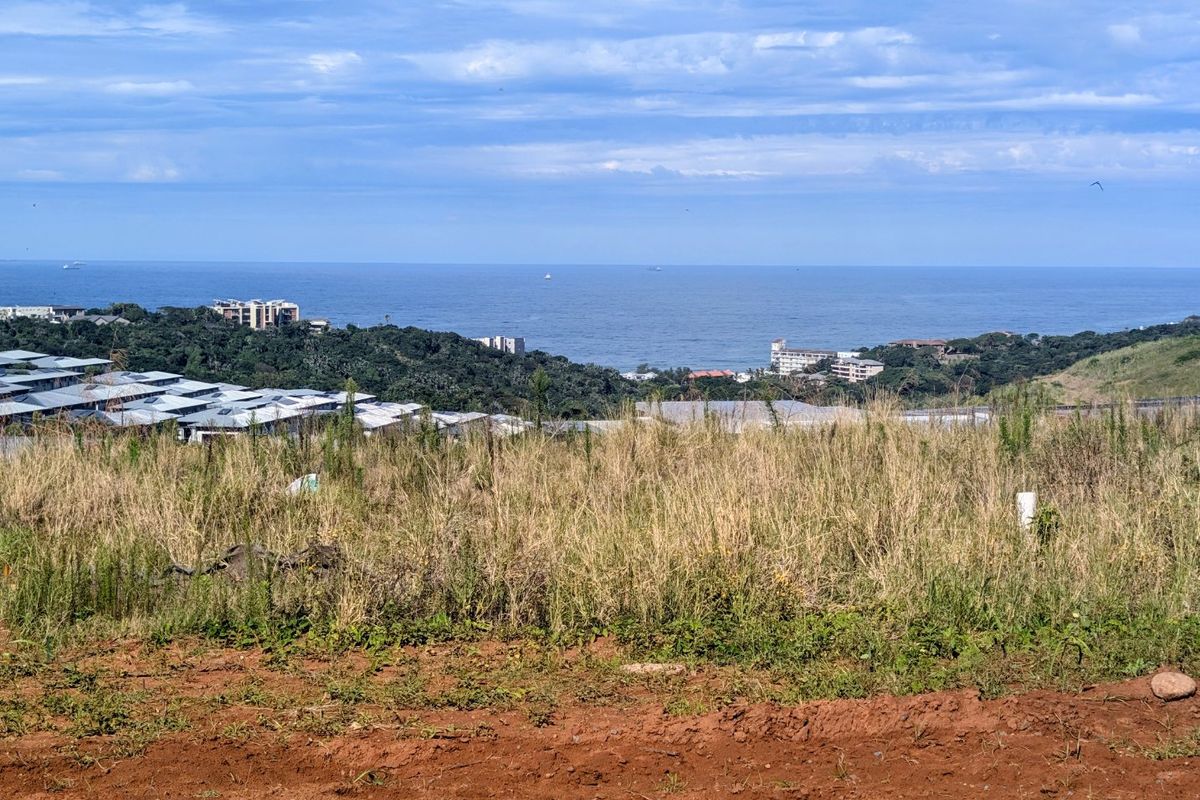 A scenic view overlooking the coastline, featuring natural vegetation and distant ocean vistas from the vacant residential land.