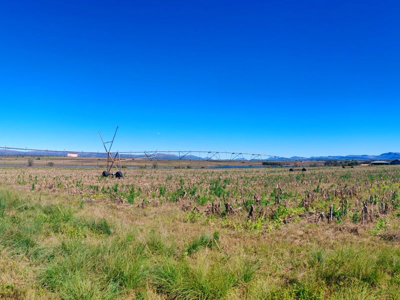 Expansive agricultural farmland featuring a large-scale center pivot irrigation system set against a scenic mountain landscape.