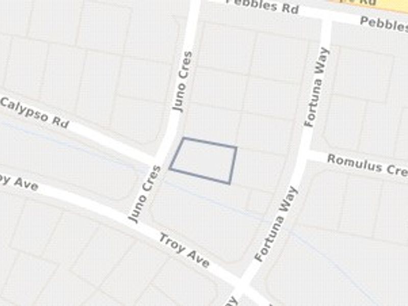 A map view showing the location and boundaries of the vacant residential land plot.