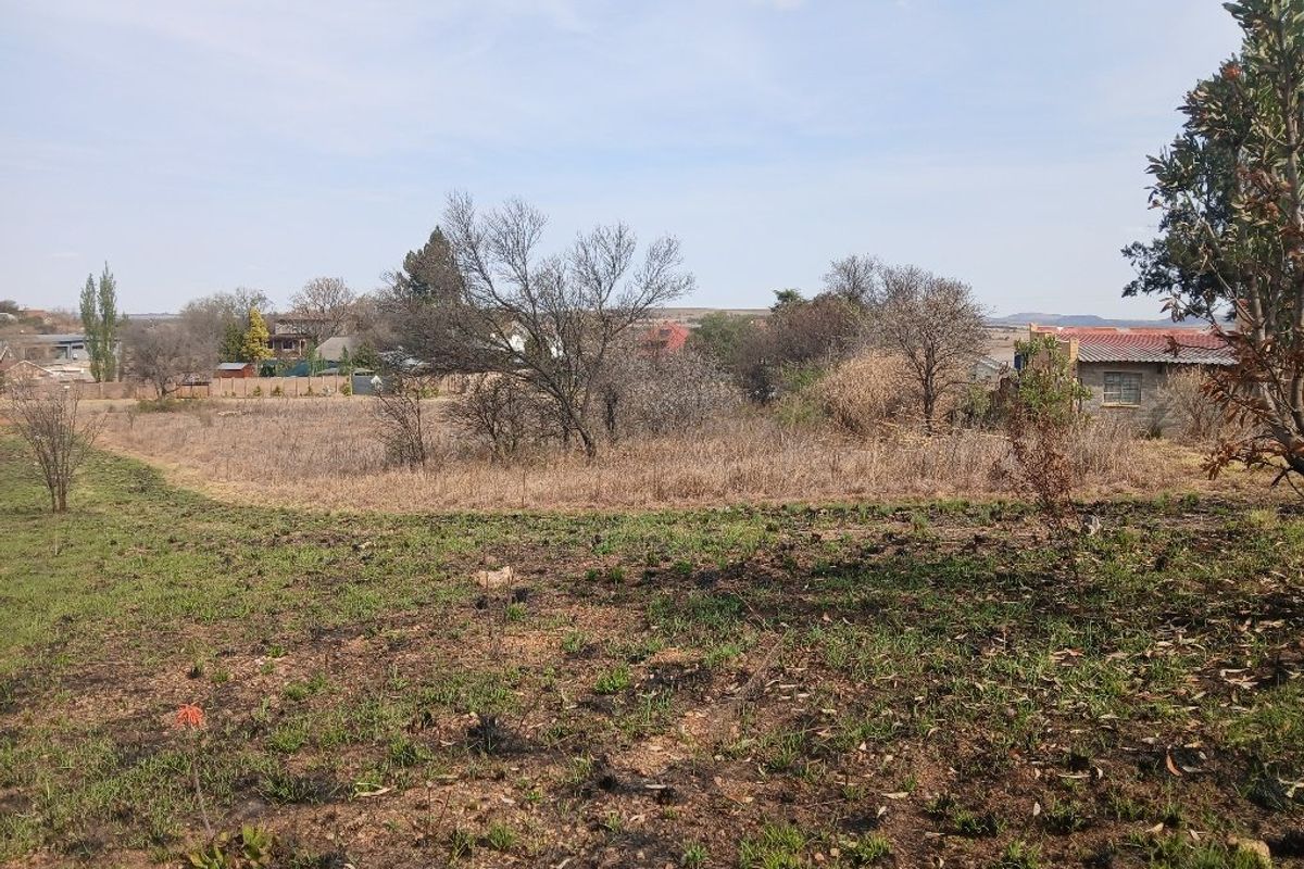 A view of a vacant residential plot featuring natural vegetation and surrounding neighborhood properties.