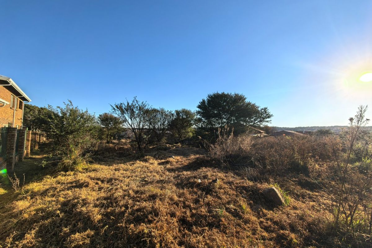 A view of the vacant residential land featuring natural vegetation and open space, suitable for future development.