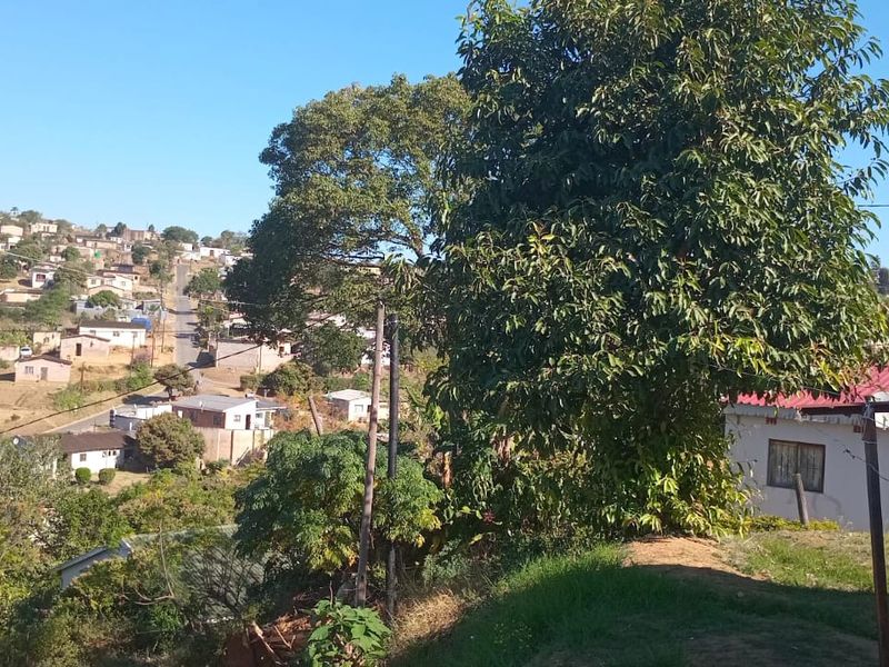 An elevated view overlooking a residential neighbourhood with surrounding hills and established trees.