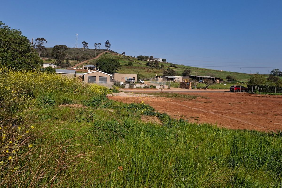 A vacant residential plot featuring natural vegetation and open land, offering a clear view of the surrounding neighborhood and hillside landscape.