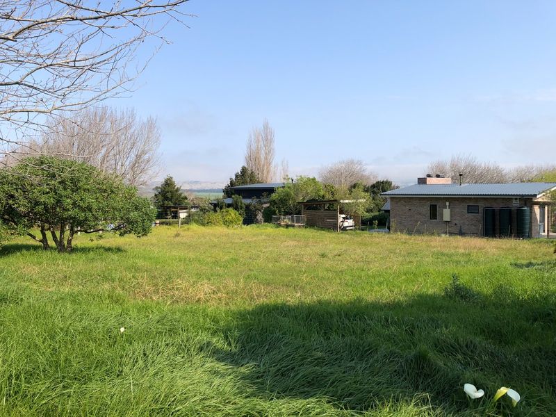 A view of the rear yard featuring a brick residential building, metal roofing, water storage tanks, and a carport set within a grassy landscape.