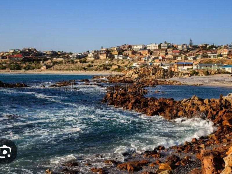 A scenic coastal view overlooking the rocky shoreline and the surrounding residential neighbourhood.