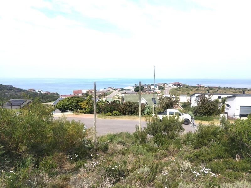 An elevated view overlooking a coastal residential neighborhood with ocean vistas in the distance.