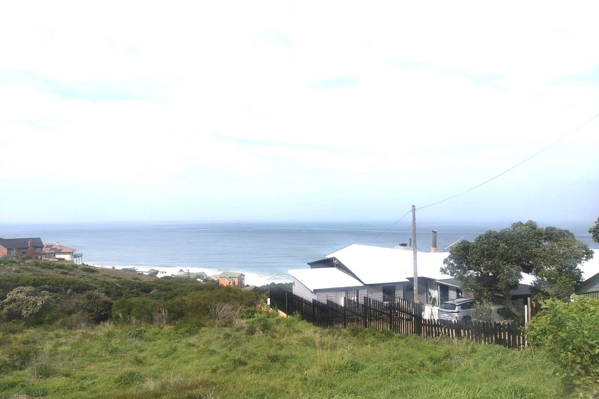 A scenic elevated view overlooking the coastline and ocean, capturing the surrounding landscape and nearby residential properties.