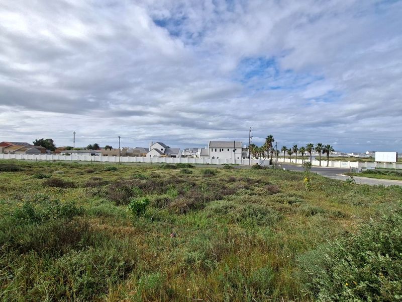 A vacant residential plot featuring natural vegetation, bordered by a perimeter wall with established neighborhood infrastructure and road access visible in the background.