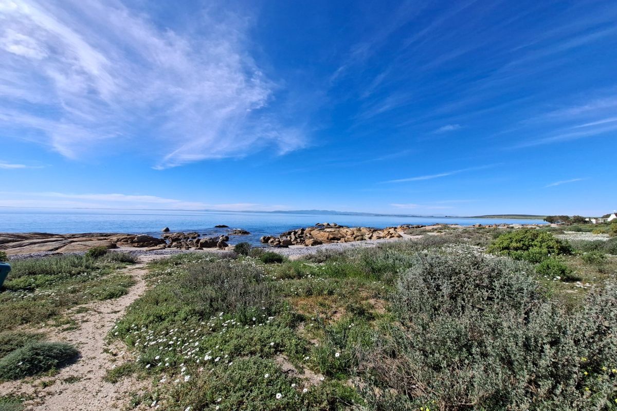 A scenic view of the coastal landscape featuring a rocky shoreline, natural vegetation, and expansive ocean horizon.