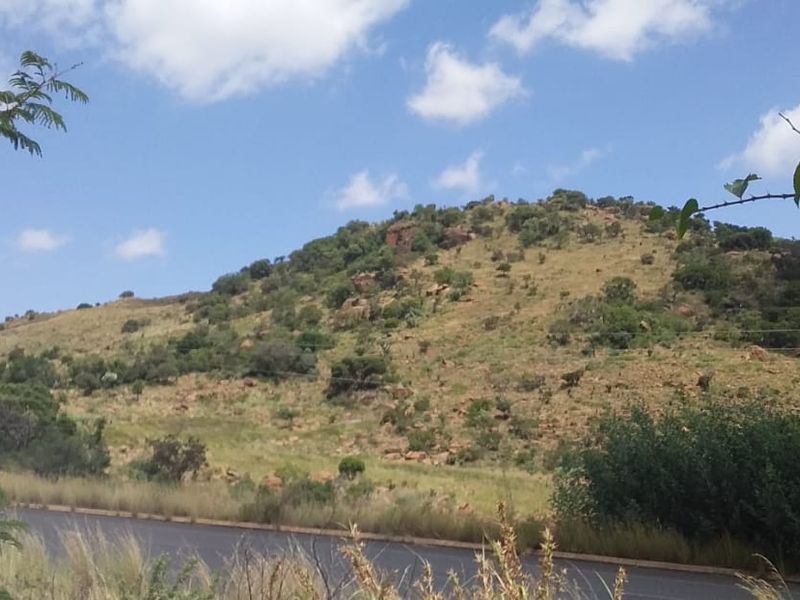 A scenic view of the natural landscape and hillside surrounding the property.