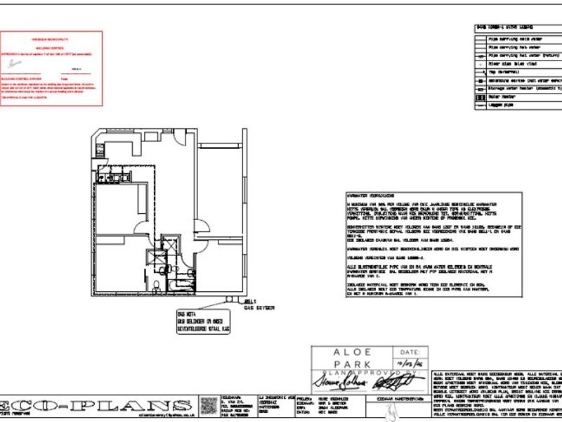 Architectural floor plan for the property, detailing the layout, room dimensions, and technical specifications.