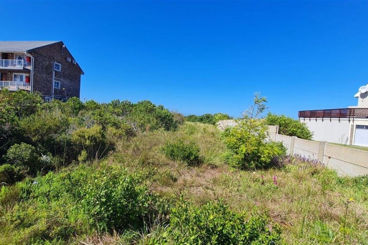 A view of an undeveloped rear garden area featuring overgrown vegetation and a precast concrete boundary wall between neighboring properties.