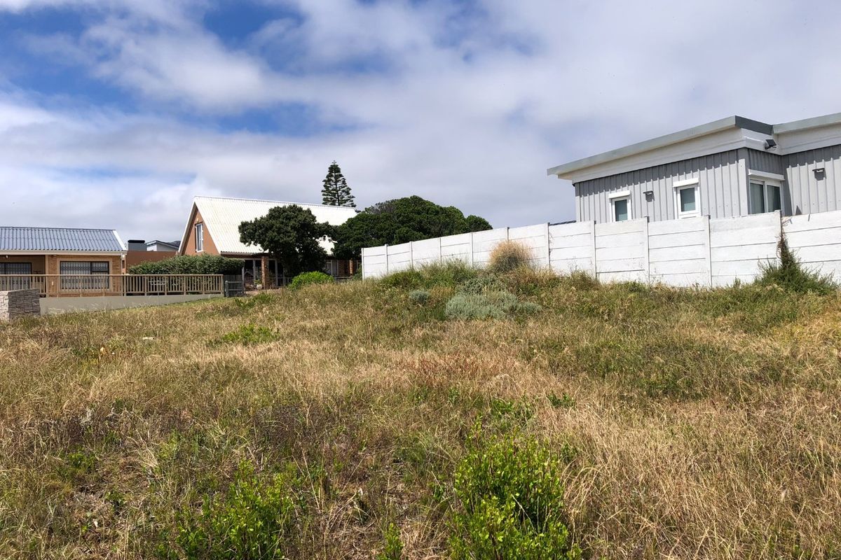 A vacant residential plot featuring natural vegetation and a precast concrete boundary wall, situated in a developed neighborhood.