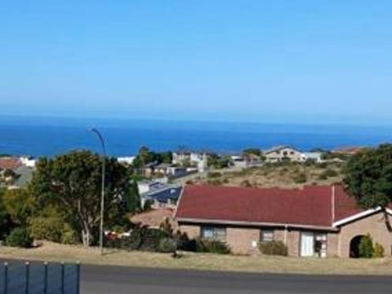 A scenic elevated view overlooking the coastal landscape and ocean, showcasing the surrounding residential neighborhood and natural terrain.