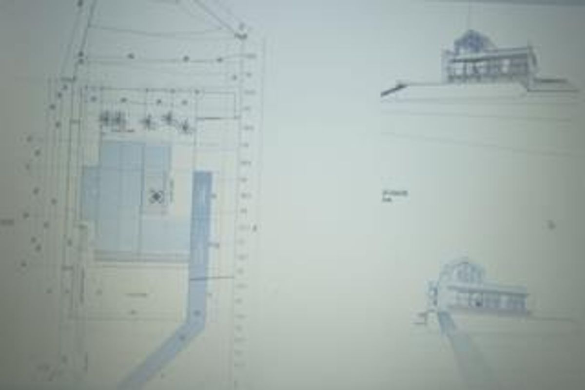 A digital architectural floor plan and elevation rendering for the proposed residential property development.