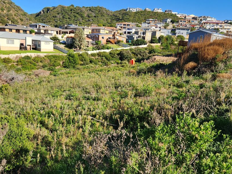 A view of a vacant residential plot featuring sloped terrain and natural vegetation, situated within an established neighborhood.