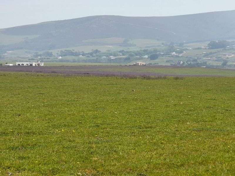 A scenic view of the expansive farm landscape featuring rolling green pastures and distant hills under a clear sky.