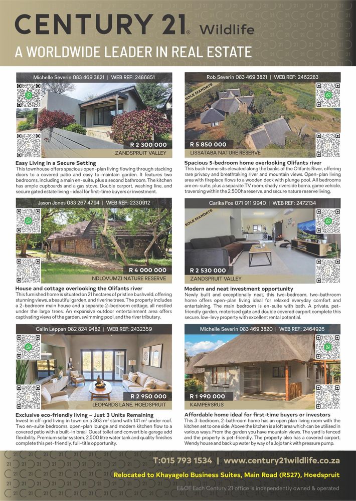 Properties available in Hoedspruit
