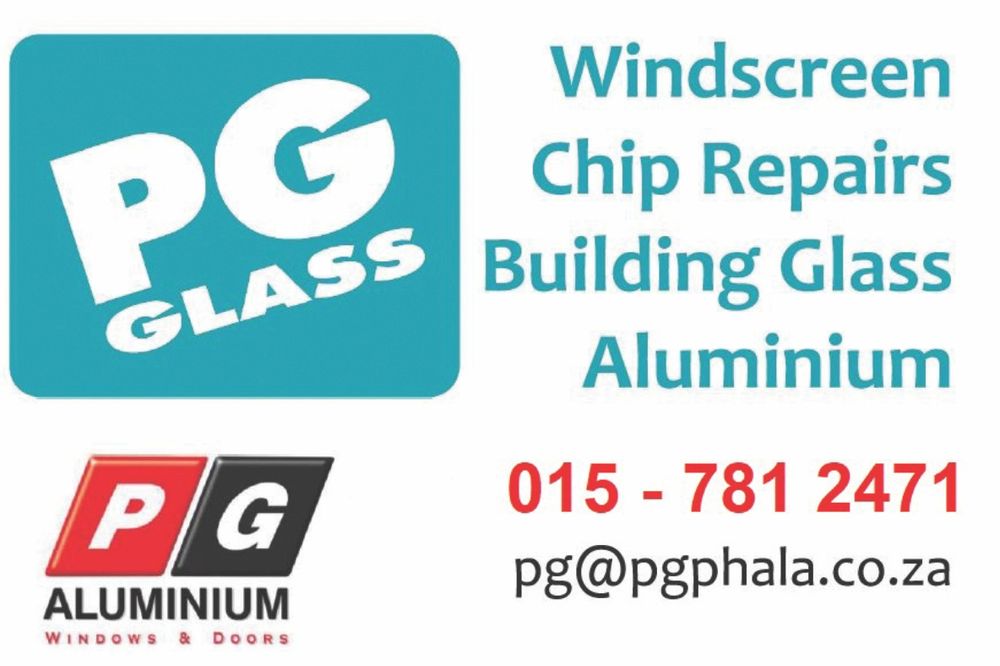 PG Glass and Aluminium for windscreen replacements, chip repairs, building glass and aluminium products.