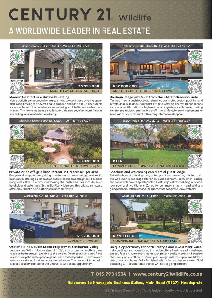 Lifestyle properties in Hoedspruit