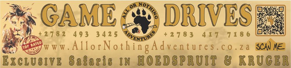 Looking for a game drive experience? All or Nothing Adventures for exclusive safaris