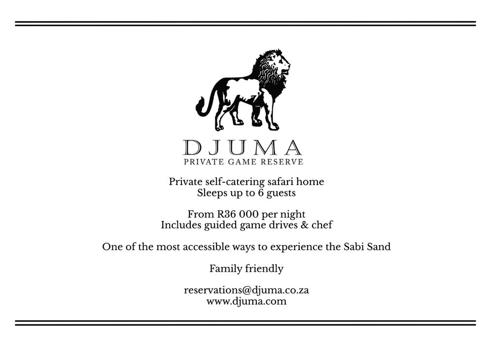 Private self-catering safari home with guided game drives and chef at Djuma Private Game Reserve