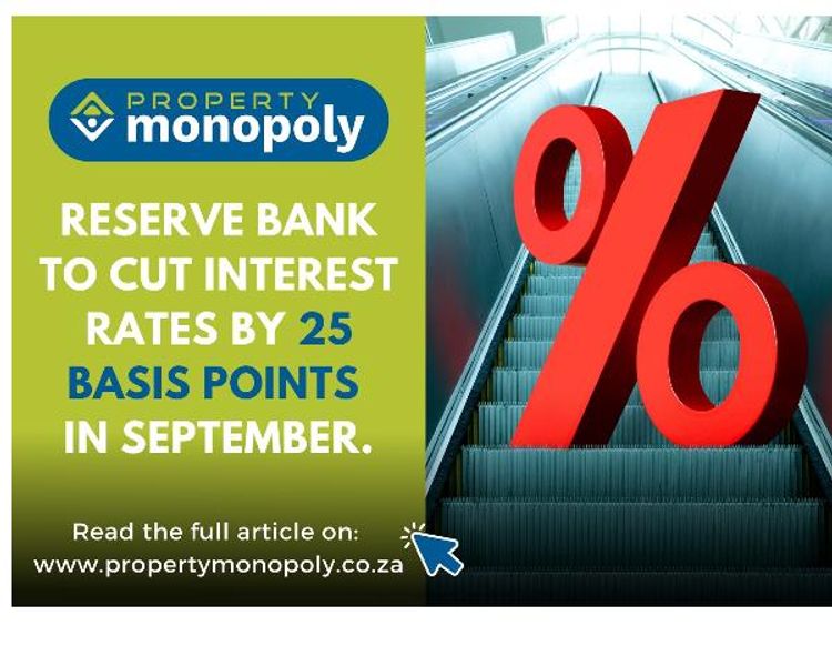 South Africa's Reserve Bank is expected to cut interest rates by 25 basis points in September. 