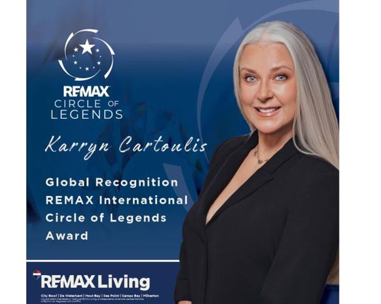 Karryn Cartoulis Achieves Global Recognition with RE/MAX International Circle of Legends Award.